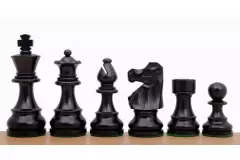 French Staunton Ebonised 3" chess pieces