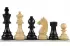 German Knight Ebonised 3,5" chess pieces double queen