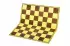 Cardboard chess board, yellow/brown, gloss