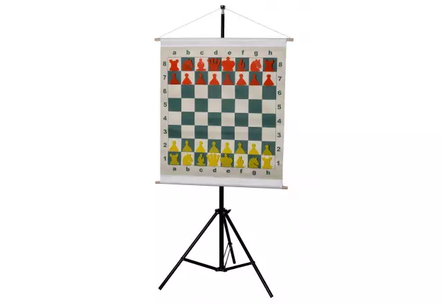 Slotted Roll-up Demonstration Chess Set 27