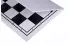 Plastic chess board, foldable, white/black