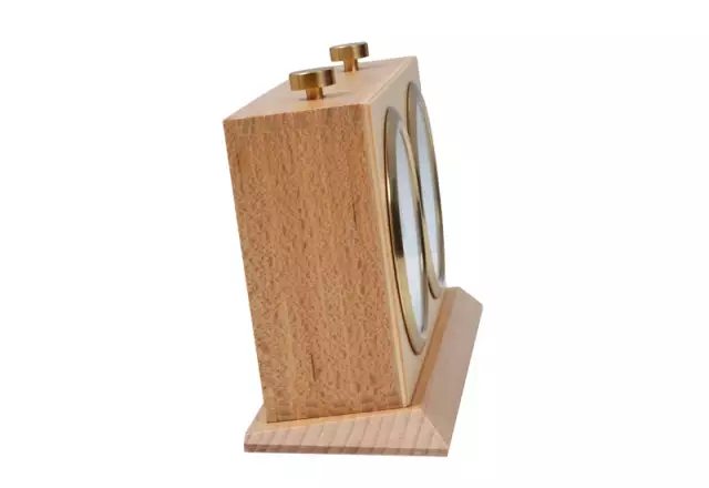 Wooden BHB chess clock with stand – LIGHT LARGE