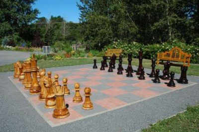 Giant garden chess wooden