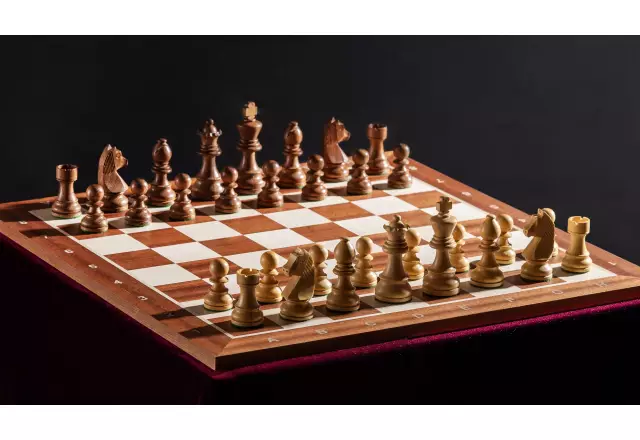 Tournament chess set No. 5 - 50mm board + German Knight 3.5" figures