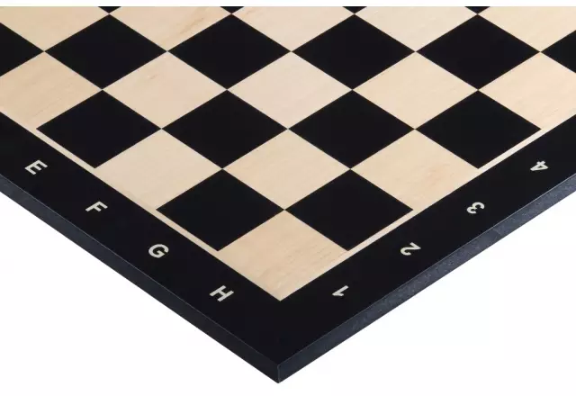 Chess board no. 4+ (with description) ebony (marquetry)