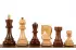 Zagreb Acacia/Boxwood chess pieces 4''