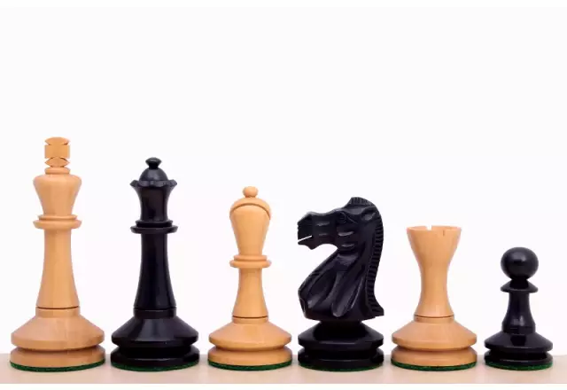 Blackmore Ebonised 3,75" chess pieces
