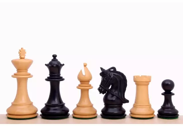Corinthian Ebonised 4" chess pieces