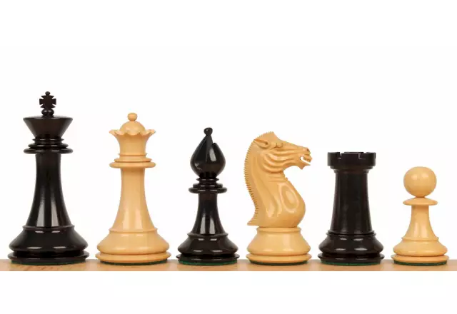 PERSHING EBONY 4,25" chess pieces
