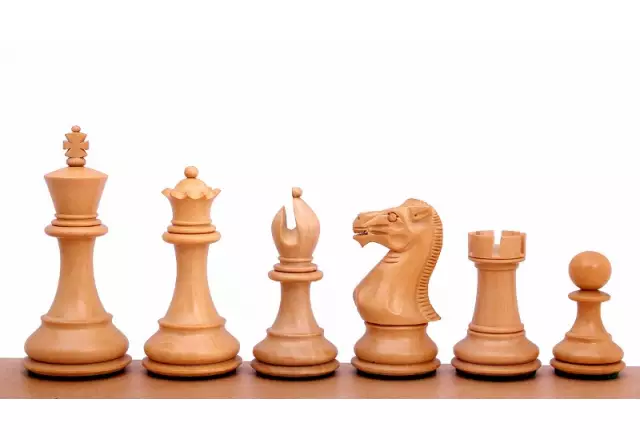 Stallion Knight Ebonised 4'' chess pieces