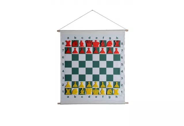 SCHOOL PLUS 2 set (10x folding plastic chessboard with plastic figures + 1x demonstration chessboard)