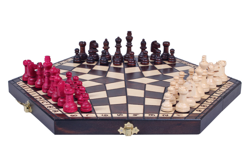 Three Player Chess Set  Hexagonal Chess for 3 Players