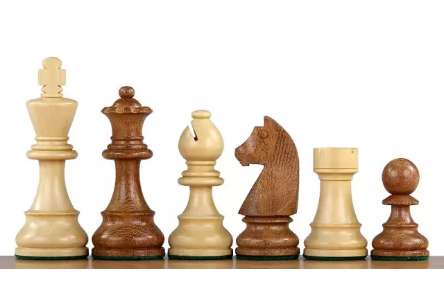 German Staunton Acacia/Boxwood chess pieces 3,75'' double queen