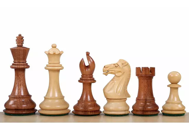 Stallion Knight Acacia/Boxwood 3,5" chess pieces