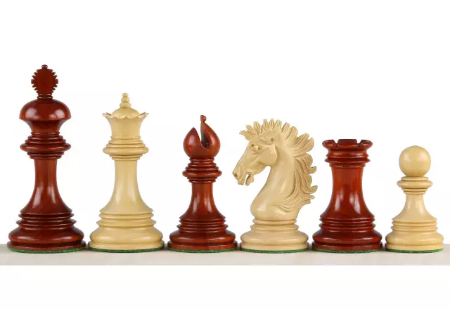 SUNRISE EXCLUSIVE REDWOOD 4,25" chess pieces