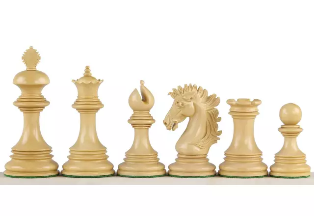 Sunrise 4 inch Redwood chess figures