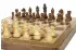 Wooden Magnetic Chess set with 30 cm inlaid chessboard