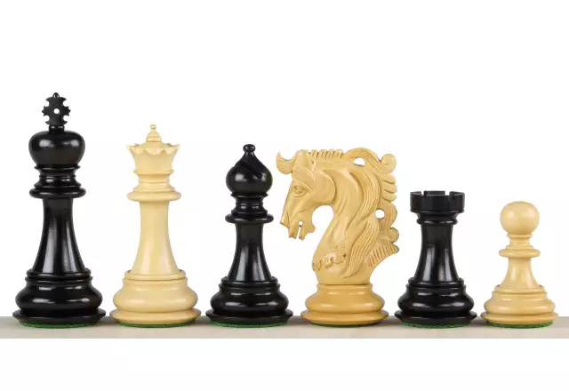 ELVIS KNIGHT EBONY 4,25" chess pieces
