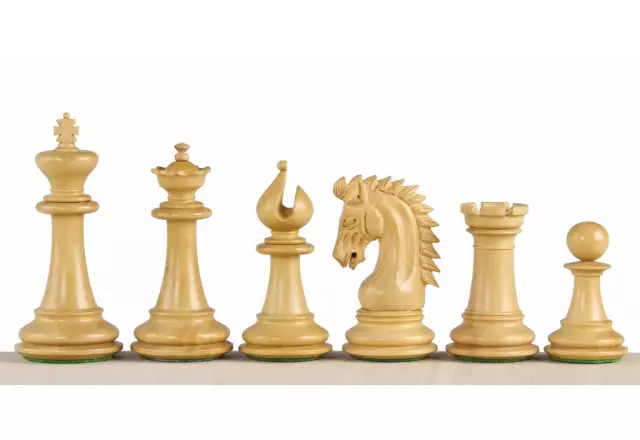 Sheikh Ebony Chess Figures 3.75 inches