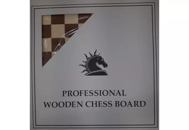 Double sided: chess + 100 fields french checkers, MAHOGANY/sycamore