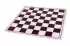 Vinyl roll-up chess board, white/brown