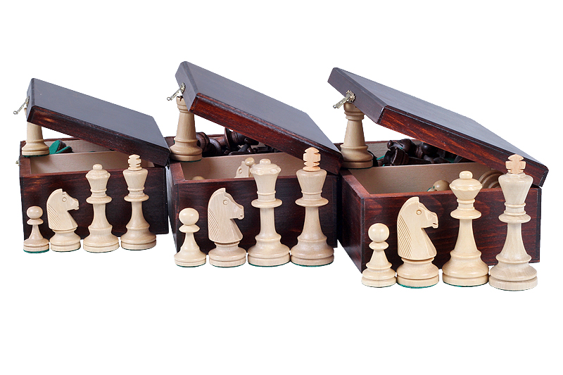 Judit Polgar Deluxe Wooden Chess Pieces in Box