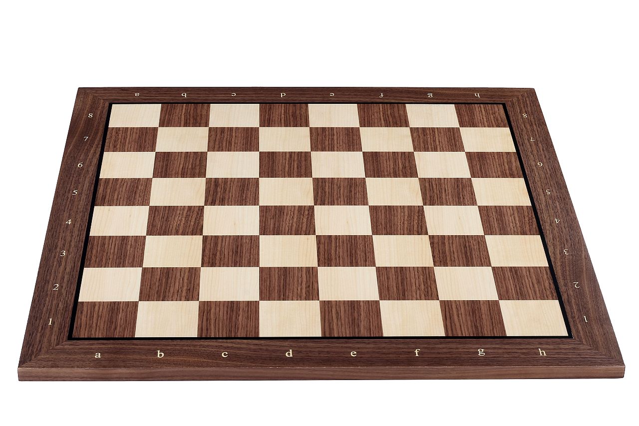 Chess board No. 5 (with description) with black walnut/ maple