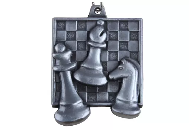 Chess Award - Square Medal Silver