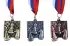 Set of 3 chess medals - gold/silver/bronze - square medal
