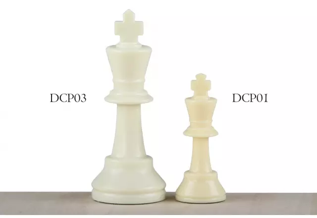 Staunton chess figures No. 3, white/black (king 64 mm)