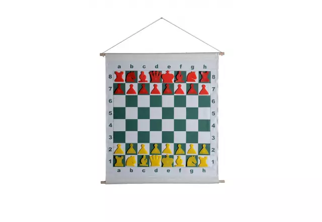 Magnetic Roll-Up Demonstration Chess Set 27" (68 cm) - board + pieces + bag