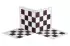 Plastic double folding chessboard no. 4+, white and black