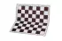Plastic chessboard, foldable, white/brown