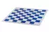 Plastic chessboard, foldable, white/blue