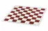 Plastic folding chessboard 4+, white and red