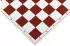 Plastic chessboard, foldable, white/red, 58 mm square