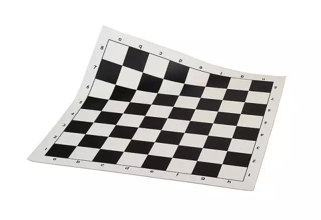 Vinyl Standard Chess Board 17"(43cm) black