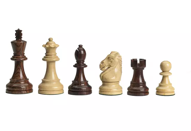 DGT USB electronic chessboard, rosewood/ maple + Royal figures