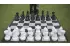 Outdoor / garden chess set (king 64 cm) - figures + nylon chessboard