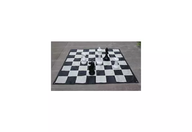 Nylon chessboard for garden chess with 20cm field