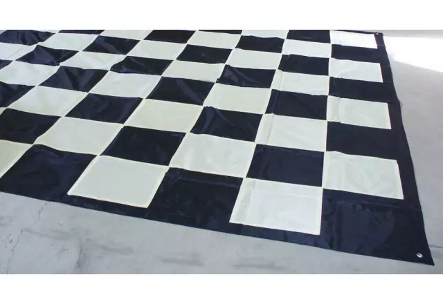 Nylon chess board for outdoor/garden chess (32 cm field)