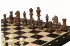 Tournament chess set No. 4 - 40 mm chessboard + Sunrise Staunton 78 mm figures in wooden trunk