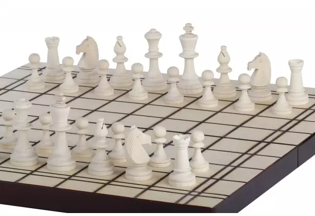 Chess set No. 5 for self-painting and assembly