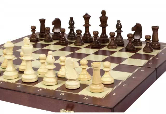Sunrise Chess & Games CHESS SET 3,5" ART pieces, 50 mm field silk-screen