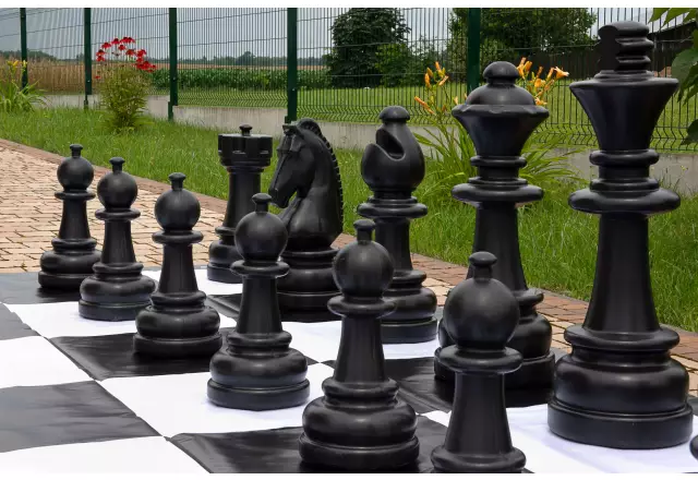 Plastic giant chess pieces (king height 74 cm)