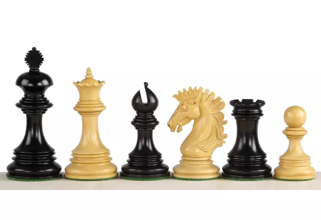 SUNRISE EXCLUSIVE EBONY 4,25" chess pieces
