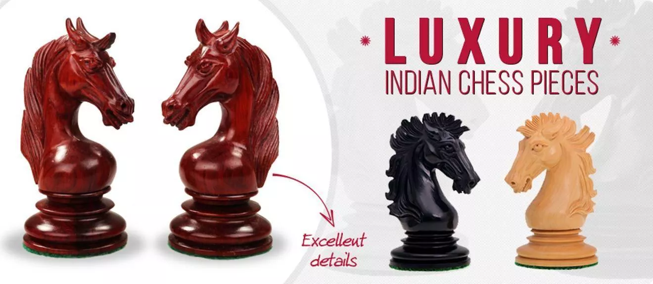 Carved Wooden Chess Pieces