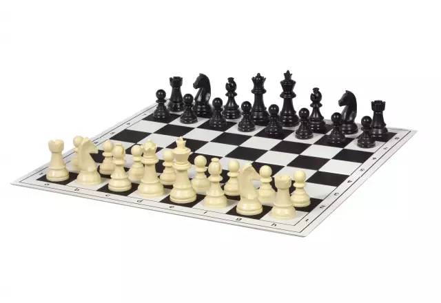Staunton no 5 (3,5'') plastic chess pieces, unweighted